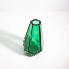 Hand Blown Murano Vase in Emerald Green - 3853767