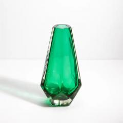 Hand Blown Murano Vase in Emerald Green - 3853833