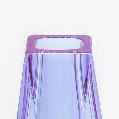 Hand Blown Murano Vase in Lavender - 4218218