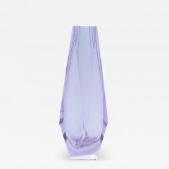 Hand Blown Murano Vase in Lavender - 4218520
