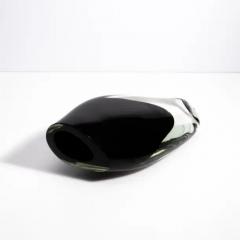 Hand Blown Murano Vase in Onyx Black Medium - 3852579