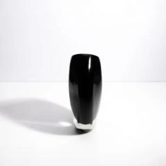 Hand Blown Murano Vase in Onyx Black Small - 3852429