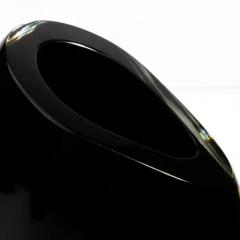 Hand Blown Murano Vase in Onyx Black Small - 3852431