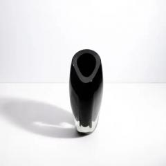 Hand Blown Murano Vase in Onyx Black Small - 3852435