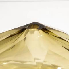 Hand Blown Murano Wide Taper Vase in Olive - 3851073