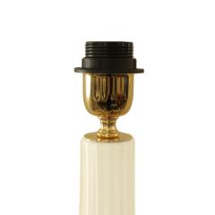 Hand Blown Pair of Murano Pearlescent Rigadin Glass Table Lamps with Aventurina  - 2939706