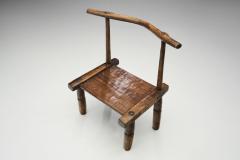 Hand Carved African Baule Tribal Chairs Ivory Coast Early 20th century - 2157747