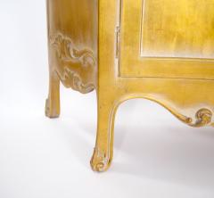 Hand Carved Gilt Gold Painted Exterior Two Part Display Cabinet - 3534795