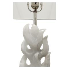 Hand Carved Italian Alabaster Table Lamp 1940s - 2062730