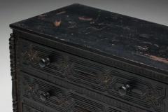 Hand Carved Oak Chest of Drawers France 18th Century - 4150039