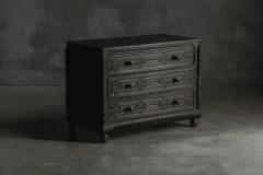 Hand Carved Oak Chest of Drawers France 18th Century - 4150041