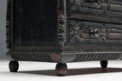 Hand Carved Oak Chest of Drawers France 18th Century - 4150043
