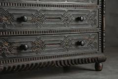 Hand Carved Oak Chest of Drawers France 18th Century - 4150059