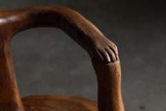 Hand Carved Rural Figure Chair France 20th Century - 4549617