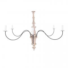 Hand Carved Six Arm Chandelier - 4600246
