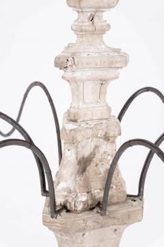 Hand Carved Six Arm Chandelier - 4600250