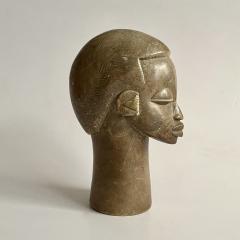 Hand Carved Soapstone Tribal Bust 1940s - 3633900
