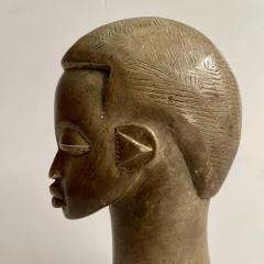 Hand Carved Soapstone Tribal Bust 1940s - 3633904