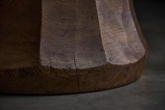 Hand Carved Usu Wooden Mortar Japan Early 20th Century - 4606544