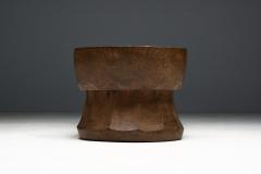 Hand Carved Usu Wooden Mortar Japan Early 20th Century - 4606570