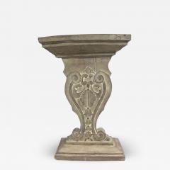 Hand Carved and Cerused Modern Neoclassical Northern Italian Console - 1845809