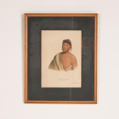 Hand Colored Engraving of American Indians 19th Century - 2490060
