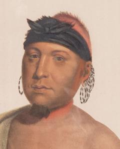 Hand Colored Engraving of American Indians 19th Century - 2490065