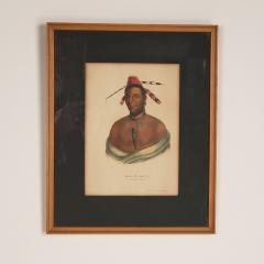 Hand Colored Engraving of American Indians 19th Century - 2490073