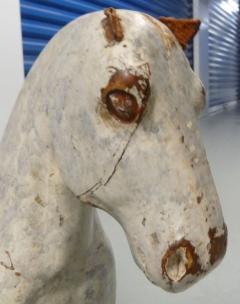 Hand Crafted Belgian Wood Child s Horse Figure - 4793981