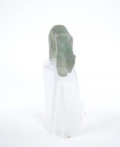 Hand Crafted Mouth Blown Glass Daum Decorative Sculpture Standing Polar Bear - 4086095