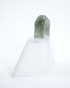 Hand Crafted Mouth Blown Glass Daum Decorative Sculpture Standing Polar Bear - 4086098