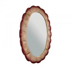 Hand Crafted Sfumato Murano Glass Mirror with Brass Details 2024 - 3808330