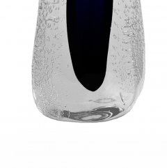 Hand Crafted Tall Cobalt Murano Sommerso Glass Vase - 4262819