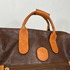 Hand Crafted Travel Tote Cargo Life Bag Italian Leather Brics Italy - 2978552