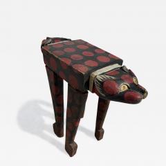Hand Crafted and Hand Painted Folk Art Cat Table - 4426796
