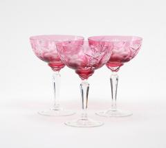 Hand Etched Crystal Barware Tableware Champagne Coupe Service 12 People - 3174776