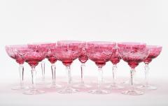 Hand Etched Crystal Barware Tableware Champagne Coupe Service 12 People - 3174804