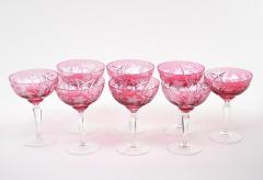 Hand Etched Crystal Barware Tableware Champagne Coupe Service 12 People - 3174805