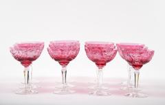 Hand Etched Crystal Barware Tableware Champagne Coupe Service 12 People - 3174807