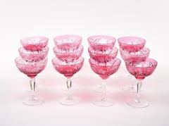 Hand Etched Crystal Barware Tableware Champagne Coupe Service 12 People - 3174808