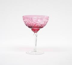 Hand Etched Crystal Barware Tableware Champagne Coupe Service 12 People - 3174814