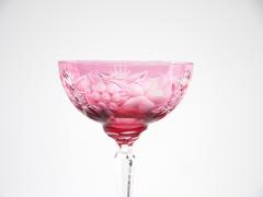 Hand Etched Crystal Barware Tableware Champagne Coupe Service 12 People - 3174823