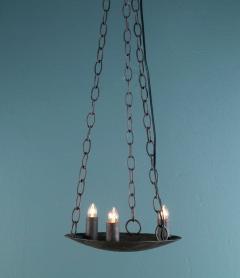 Hand Forged American Iron Custom Pendant with Three Sockets - 2255052