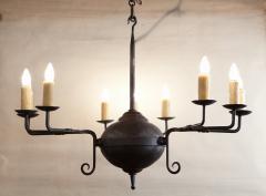 Hand Forged Iron Mercer Chandelier with Nine Lights - 2255046