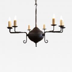 Hand Forged Iron Mercer Chandelier with Nine Lights - 2255622
