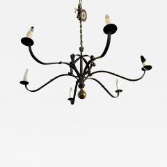 Hand Forged Iron and Brass Defiance Chandelier - 2255621