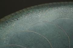 Hand Hammered Art Deco Centerpiece Bowl in Verdigris Patinated Copper 1930s - 4582103