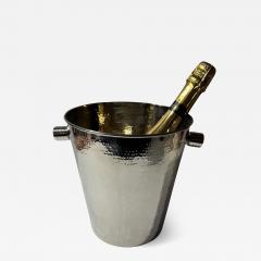 Hand Hammered Art Deco Silver Champagne Cooler - 3985452