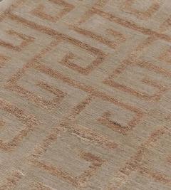 Hand Knotted Greek Key Patterned Hemp Rug - 2380692