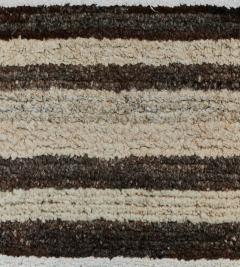 Hand Knotted Striped Turkish Deco Rug - 2380729